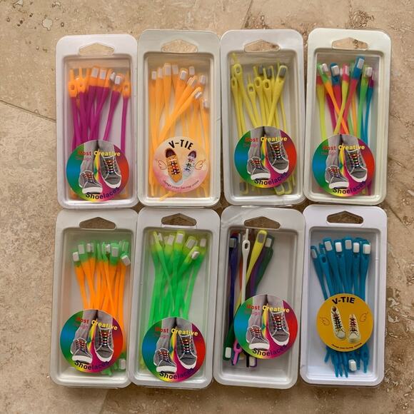 Plastic rubber shoe v- ties - Picture 1 of 3